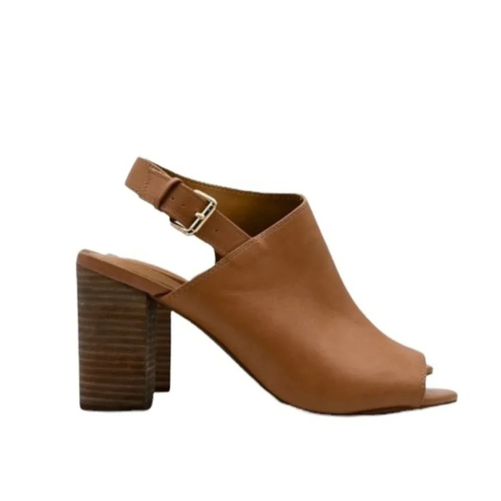 NORDSTROM 14th & Union Sandal Asher Block Heel Tan Size 9 NWT